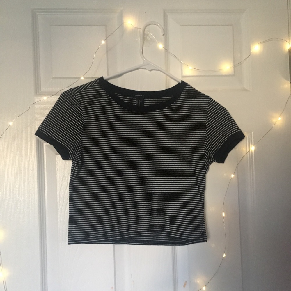 Stripped Crop Top